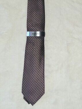 Alfani Mens Desmet Orien Slim Tie Dusty Pink OS